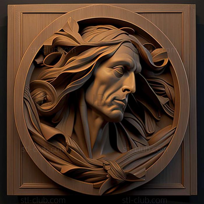 3D model Robert Hale Ives Gammell American artist (STL)